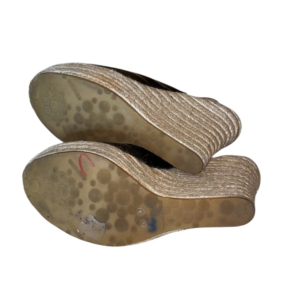 Jimmy Choo Patent Leather Espadrille Wedges 41 - Picture 11 of 13